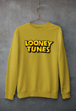 Load image into Gallery viewer, Looney Tunes Unisex Sweatshirt for Men/Women-S(40 Inches)-Mustard Yellow-Ektarfa.online
