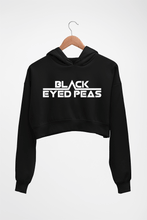 Load image into Gallery viewer, Black Eyed Peas Crop HOODIE FOR WOMEN-Black-Ektarfa.online
