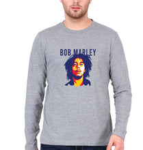 Load image into Gallery viewer, Bob Marley Full Sleeves T-Shirt for Men-Grey Melange-Ektarfa.online
