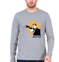 Load image into Gallery viewer, James Bond 007 Full Sleeves T-Shirt for Men-Grey Melange-Ektarfa.online
