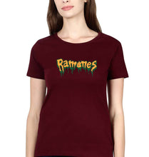 Load image into Gallery viewer, Ramones T-Shirt for Women-XS(32 Inches)-Maroon-Ektarfa.online
