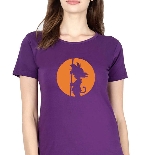 Dragon Ball T-Shirt for Women-Purple-Ektarfa.online