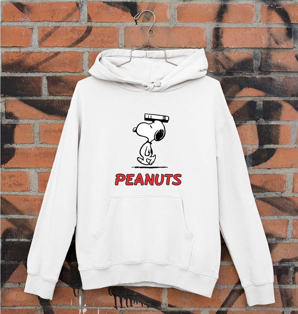 Peanuts Snoopy Unisex Hoodie for Men/Women-White-Ektarfa.online