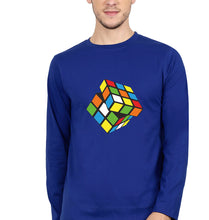 Load image into Gallery viewer, Rubik&#39;s Cube Full Sleeves T-Shirt for Men-Royal Blue-Ektarfa.online
