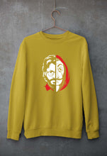 Load image into Gallery viewer, Money Heist The Professor Unisex Sweatshirt for Men/Women-Mustard Yellow-Ektarfa.online

