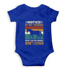 Load image into Gallery viewer, Horse Kids Romper For Baby Boy/Girl-0-5 Months(18 Inches)-Royal Blue-Ektarfa.online
