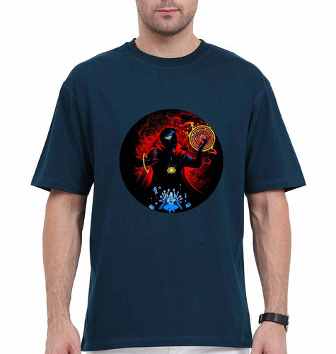 Doctor Strange Oversized T-Shirt for Men-Petrol Blue-Ektarfa.online