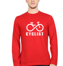 Load image into Gallery viewer, Cyclist Full Sleeves T-Shirt for Men-Red-Ektarfa.online
