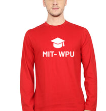 Load image into Gallery viewer, MIT WPU Full Sleeves T-Shirt for Men-Red-Ektarfa.online
