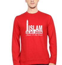 Load image into Gallery viewer, Islam Full Sleeves T-Shirt for Men-Red-Ektarfa.online
