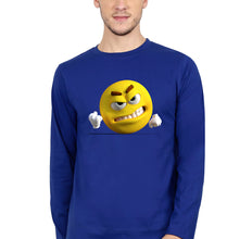 Load image into Gallery viewer, Angry Emoji Full Sleeves T-Shirt for Men-Royal blue-Ektarfa.online
