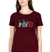 Load image into Gallery viewer, Badminton Players T-Shirt for Women-Maroon-Ektarfa.online
