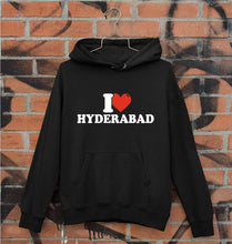 Load image into Gallery viewer, I Love Hyderabad Unisex Hoodie for Men/Women-Black-Ektarfa.online
