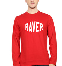 Load image into Gallery viewer, Raver Full Sleeves T-Shirt for Men-S(38 Inches)-Red-Ektarfa.online
