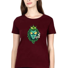 Load image into Gallery viewer, Weed Monster T-Shirt for Women-XS(32 Inches)-Maroon-Ektarfa.online
