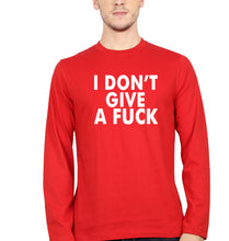 Load image into Gallery viewer, Fuck Full Sleeves T-Shirt for Men-S(38 Inches)-Red-Ektarfa.online
