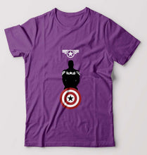 Load image into Gallery viewer, Captain America T-Shirt for Men-Purpul-Ektarfa.online
