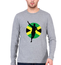 Load image into Gallery viewer, Usain Bolt Full Sleeves T-Shirt for Men-Grey Melange-Ektarfa.online
