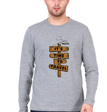 Load image into Gallery viewer, Travel Full Sleeves T-Shirt for Men-Grey Melange-Ektarfa.online

