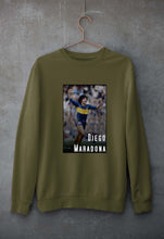 Load image into Gallery viewer, Diego Maradona Unisex Sweatshirt for Men/Women-S(40 Inches)-Olive Green-Ektarfa.online
