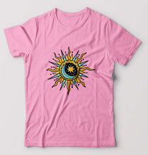 Load image into Gallery viewer, Psychedelic Chakra T-Shirt for Men-S(38 Inches)-Light Baby Pink-Ektarfa.online
