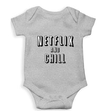 Load image into Gallery viewer, Netflix and Chill Kids Romper For Baby Boy/Girl-0-5 Months(18 Inches)-Grey-Ektarfa.online
