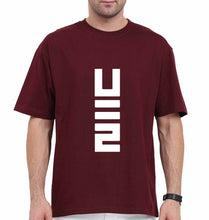 Load image into Gallery viewer, U2 Oversized T-Shirt for Men-Maroon-Ektarfa.online
