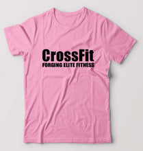 Load image into Gallery viewer, CrossFit T-Shirt for Men-S(38 Inches)-Light Baby Pink-Ektarfa.online
