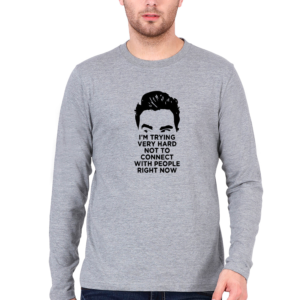 Schitts Creek Full Sleeves T-Shirt for Men-Grey Melange-Ektarfa.online