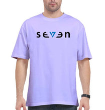 Load image into Gallery viewer, Seven MS Dhoni Oversized T-Shirt for Men-Lavender-Ektarfa.online
