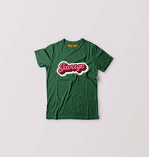 Load image into Gallery viewer, Savage Kids T-Shirt for Boy/Girl-0-1 Year(20 Inches)-Dark Green-Ektarfa.online
