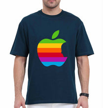 Load image into Gallery viewer, Steve Jobs Apple Oversized T-Shirt for Men-Petrol Blue-Ektarfa.online
