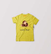 Load image into Gallery viewer, Monkey Lazy Day Kids T-Shirt for Boy/Girl-0-1 Year(20 Inches)-Yellow-Ektarfa.online
