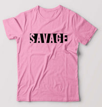 Load image into Gallery viewer, Savage T-Shirt for Men-S(38 Inches)-Light Baby Pink-Ektarfa.online

