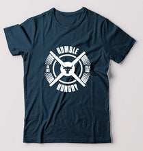 Load image into Gallery viewer, Humble Hungry Gym T-Shirt for Men-Petrol Blue-Ektarfa.online
