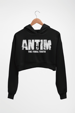 Load image into Gallery viewer, Antim Crop HOODIE FOR WOMEN-Black-Ektarfa.online
