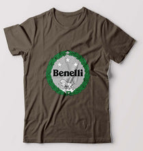 Load image into Gallery viewer, Benelli T-Shirt for Men-S(38 Inches)-Olive Green-Ektarfa.online
