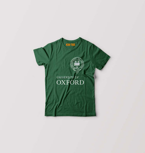 University of Oxford Kids T-Shirt for Boy/Girl-Dark Green-Ektarfa.online