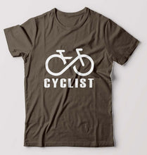 Load image into Gallery viewer, Cyclist T-Shirt for Men-Olive Green-Ektarfa.online
