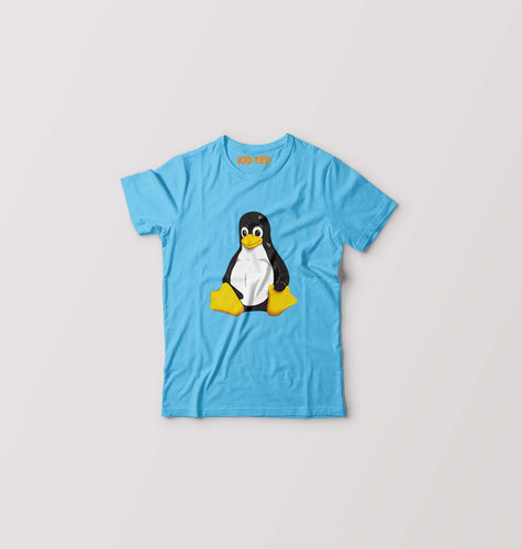 Linux Kids T-Shirt for Boy/Girl-Light Blue-Ektarfa.online