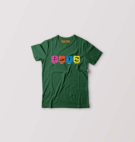 Badminton T-Shirt for Boy/Girl-Dark Green-Ektarfa.online