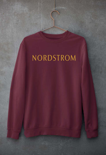 Nordstrom Unisex Sweatshirt for Men/Women-Maroon-Ektarfa.online