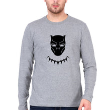 Load image into Gallery viewer, Black Panther Superhero Full Sleeves T-Shirt for Men-Grey Melange-Ektarfa.online
