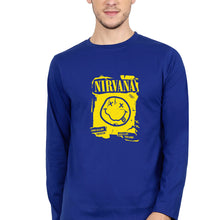 Load image into Gallery viewer, Nirvana Full Sleeves T-Shirt for Men-Royal Blue-Ektarfa.online
