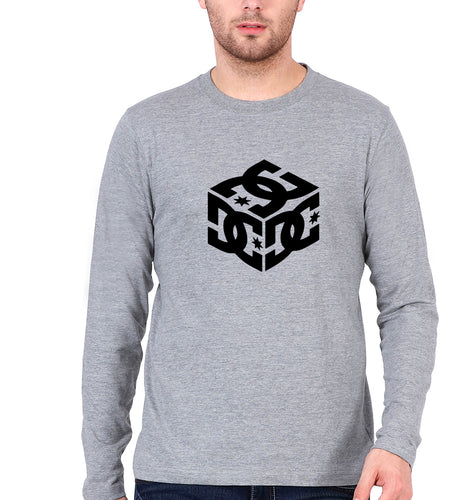 DC Full Sleeves T-Shirt for Men-Grey-Ektarfa.online