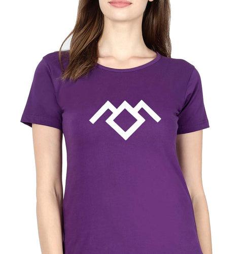 Owl Cave Twin Peaks T-Shirt for Women-Purple-Ektarfa.online