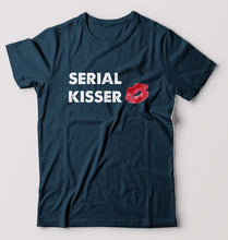 Load image into Gallery viewer, Serial Kisser T-Shirt for Men-Petrol Blue-Ektarfa.online
