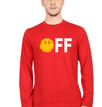 Load image into Gallery viewer, Emoji Off Full Sleeves T-Shirt for Men-Red-Ektarfa.online

