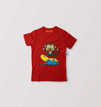 Load image into Gallery viewer, Monkey Banana Kids T-Shirt for Boy/Girl-Red-Ektarfa.online
