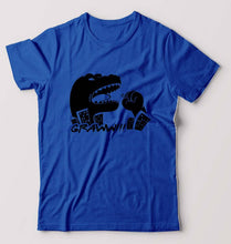 Load image into Gallery viewer, Godzilla T-Shirt for Men-S(38 Inches)-Royal Blue-Ektarfa.online
